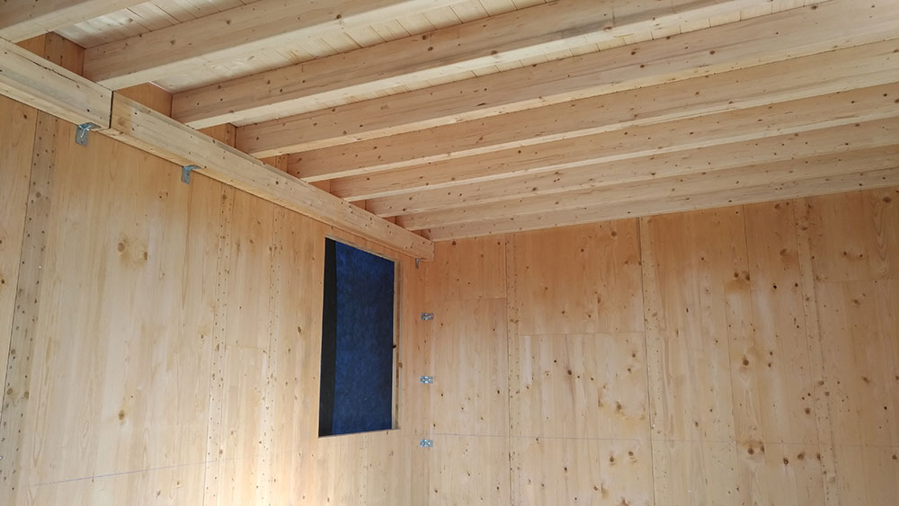 Tetto e pareti in legno