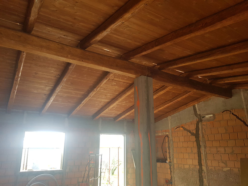 Tetto in legno